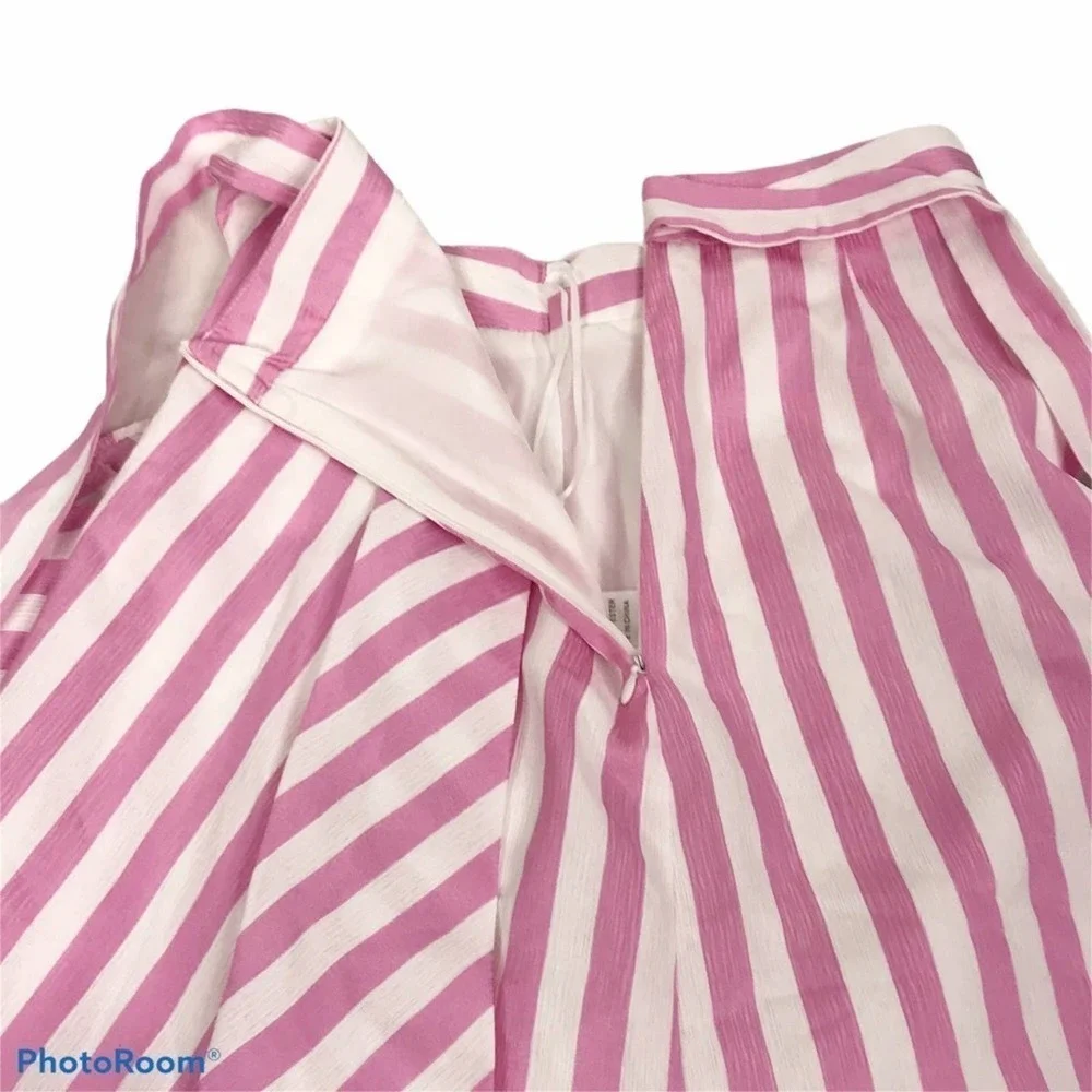 Lucy Paris Teagan striped midi skirt pink nwt - Picture 8 of 12